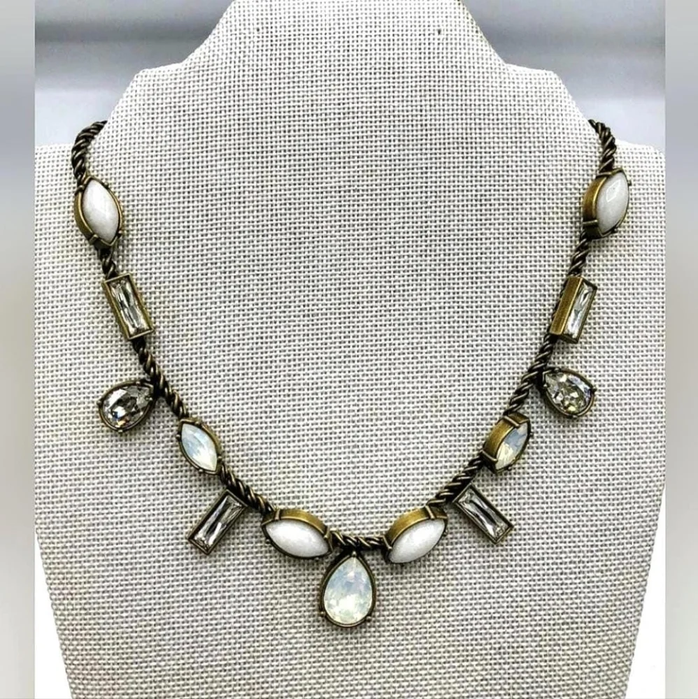 Silpada KR Necklace with Swarovski & Moonstone - Picture 3 of 5
